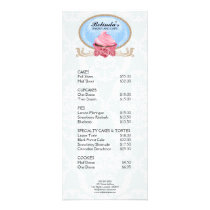 Elegant Cupcake Bakery Rack Card