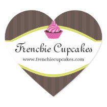 Elegant Cupcake Bakery Stickers
