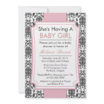 Elegant Damask Baby Shower Invite