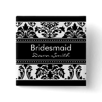 Elegant Damask Bridal Party - Bridesmaid