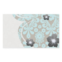 elegant damask design with aqua blue stickers