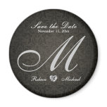 Elegant Damask Diamond Monogram Save the Date