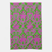 Elegant Damask Hand Towel