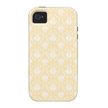 Elegant damask pattern. Light gold colour. iPhone 4/4S Case