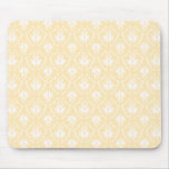 Elegant damask pattern. Light gold colour. Custom mousepads