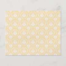 Elegant damask pattern. Light gold colour. Personalized Flyer