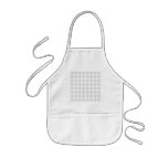 Elegant damask pattern, light grey and white. aprons