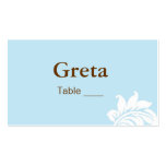 Elegant Damask Table Place Card Holders Business Card Template