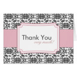 Elegant Damask Thank You Cards