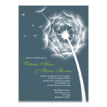 Elegant Dandelion wedding invitation