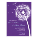 Elegant Dandelion wedding invitation