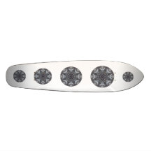 Elegant Decorative Round Pattern. Custom Skate Board