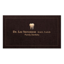 Elegant Dentist Office Appointment  Business Card