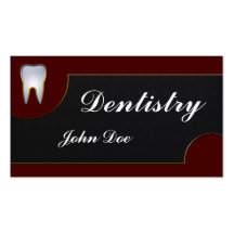Elegant dentistry dentist dental business card