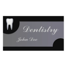 Elegant dentistry dentist dental business card