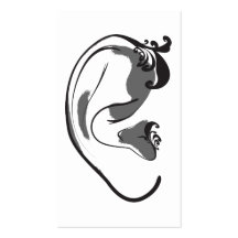 elegant ear business card