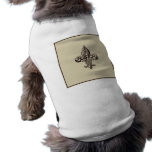 Elegant Fleur de lis pet clothing
