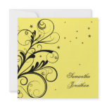 Elegant Floral Swirl Wedding & Party Invitation