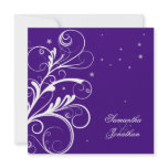 Elegant Floral Swirl Wedding & Party Invitation