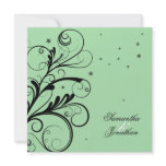 Elegant Floral Swirl Wedding & Party Invitation