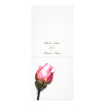 Elegant floral wedding pink rose personalized invitation