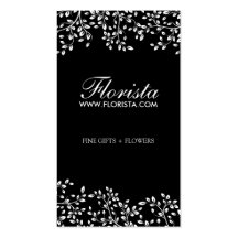 Elegant Florist Business Cards