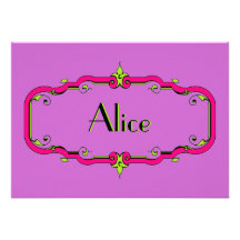 Elegant Flourish Frame Announcement