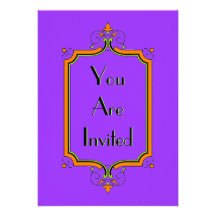 Elegant Flourish Frame Invitation