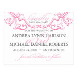 Elegant Flourish Save the Date Postcard