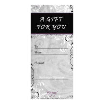 Elegant Flourishes Salon & Spa Gift Certificate Customized Rack Card