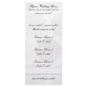 Elegant Flower Bouquet Wedding Menus rack cards