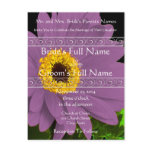 Elegant Gerber Daisy Wedding Invitation postcards
