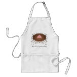 Elegant Glamour Mocha Damask Cupcake Design aprons