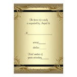 Elegant Gold 50th Wedding Anniversary Party RSVP Personalised Invitations