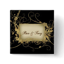 Elegant gold and black swirl design - customise it button