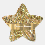Elegant gold bling sticker