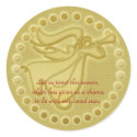 Elegant gold Christmas angel greetings wishes stickers