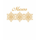 Elegant Gold Floral Mum Tees t-shirts