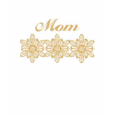 Elegant Gold Floral Mum Tees by naturetees