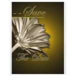 Elegant Gold Floral  Save the Date flyers