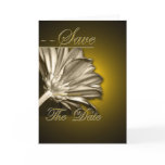 Elegant Gold Floral Save the Date Invitation cards