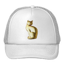 Elegant Gold Jewelled Cat Mesh Hat