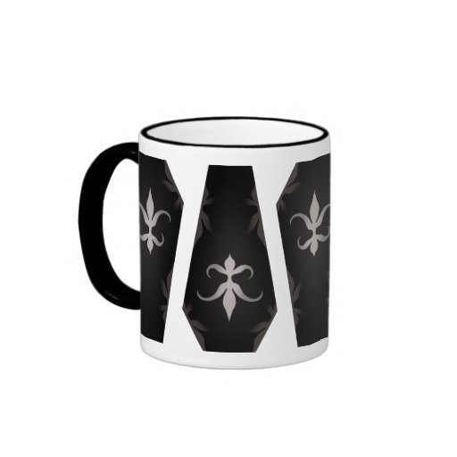 Elegant gothic coffins all around for Halloween Coffee Mug