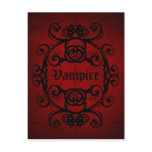 Elegant gothic vampire damask red and black decor