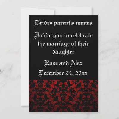 Gothic Wedding Invitations