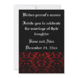 Elegant Gothic wedding invitations 5x7