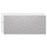 Elegant Grey and white floral gift rack cards