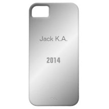 Elegant grey shining metal like iPhone 5 case