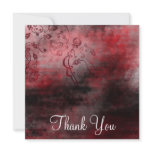 Elegant grunge Square Thank you cards invitations