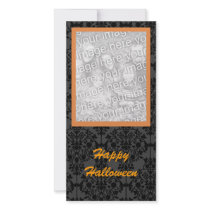 Elegant Halloween Photo Card